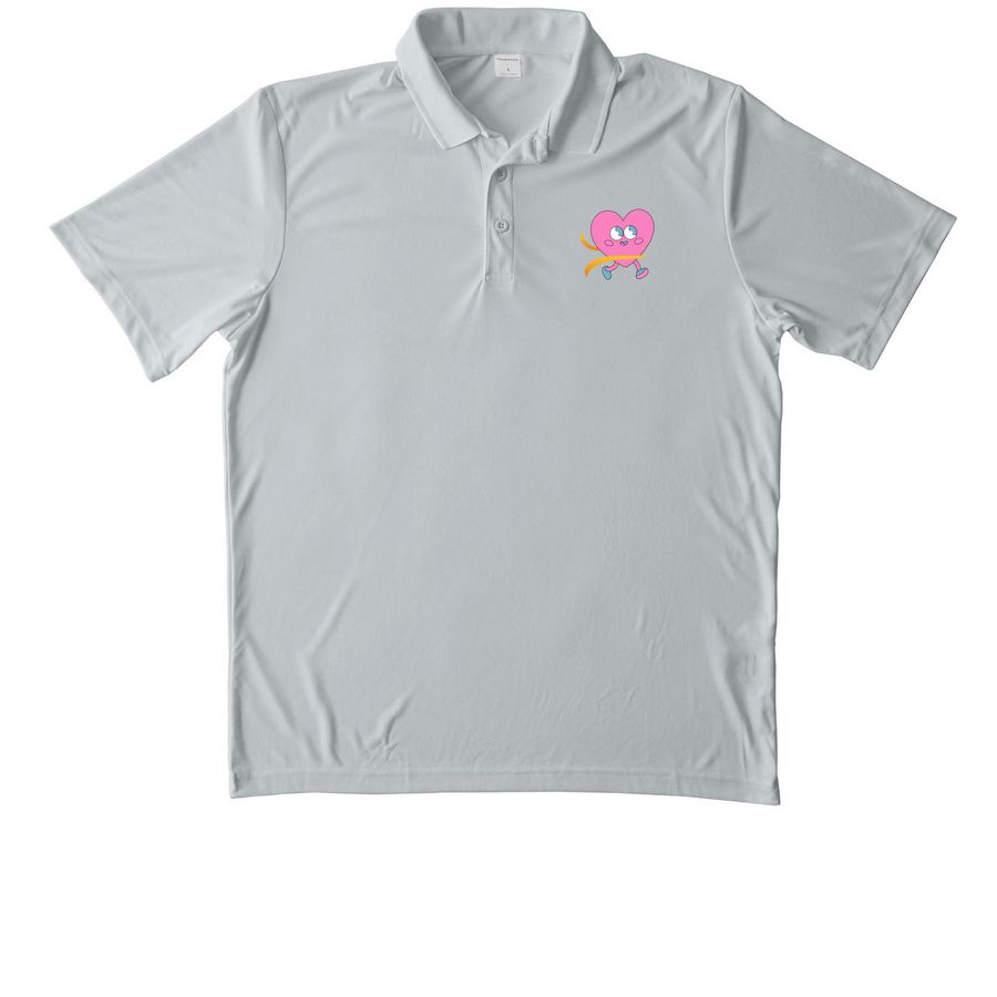 Amazing Grace | Polo 2, a Silver Unisex Performance Polo