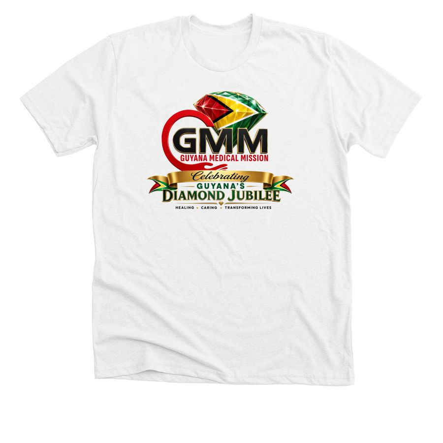 GMM Diamond Jubilee Shirts, a Solid White Blend Premium Unisex Tee