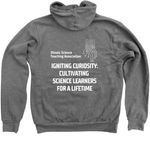 ISTA Conference 2026 Shirt, a Deep Heather Zip Up Hoodie (back-view)