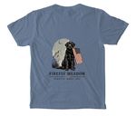 Stars, Stripes & Service, a Blue Jean Comfort Colors Pocket Tee (back-view)