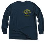 The F-7 Goathill Shirt, a Navy Classic Long Sleeve Tee (back-view)