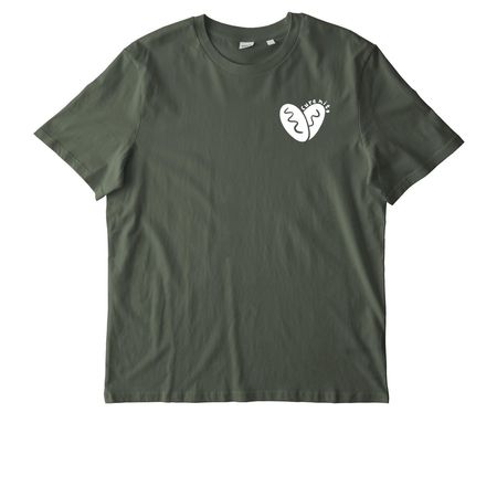 Mito Heart - Long/Short-Sleeve (Youth/Adult), a Khaki Green Stanley/Stella Unisex Creator 2.0 Tee