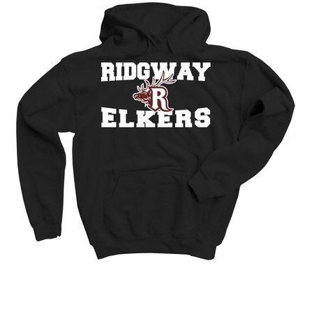 PTO Elker Attire, a Black Youth Pullover Hoodie