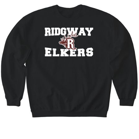 PTO Elker Attire, a Black Softstyle Crewneck Sweatshirt