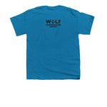 Endangered Species Day: Wolves Are Essential, a Sapphire Youth Unisex Tee (back-view)
