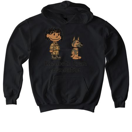 Elizabeth Ryan Foundation, a Black Softstyle Youth Pullover Hoodie