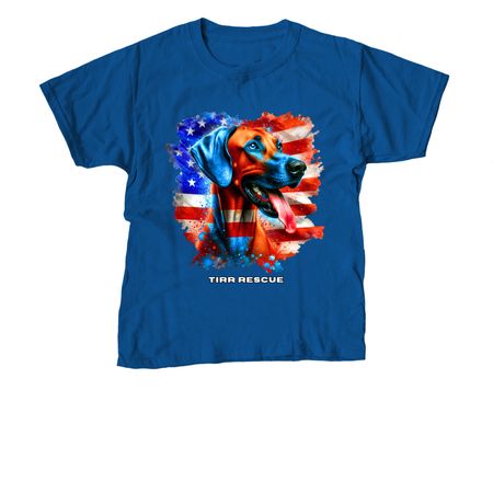 Pawsitively Patriotic!, a Royal Blue Youth Unisex Tee