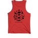Red Wolf Biodiversity, a Red Premium Cotton Tank