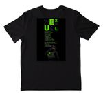 NEW MMH GREEN, a Black Nike Dri-FIT Jersey Blend Performance Tee (back-view)