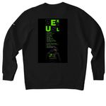 NEW MMH GREEN, a Black Nike Club Fleece Crewneck Sweatshirt (back-view)