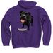 AKEYA'S MEMORIAL MERCH COLLECTION, a Purple Pullover Hoodie (back-view)