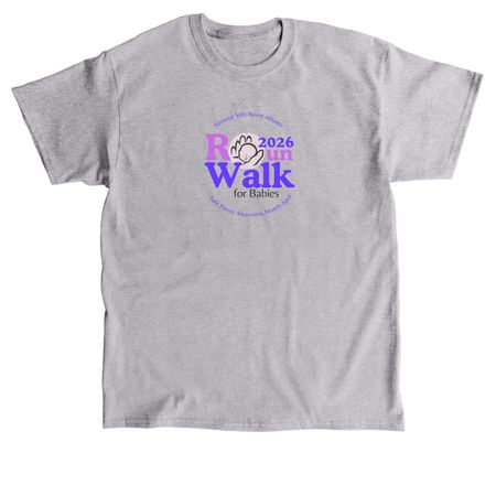 2026 Safe Haven RunWalk for Babies, a Sport Grey Classic Unisex Tee