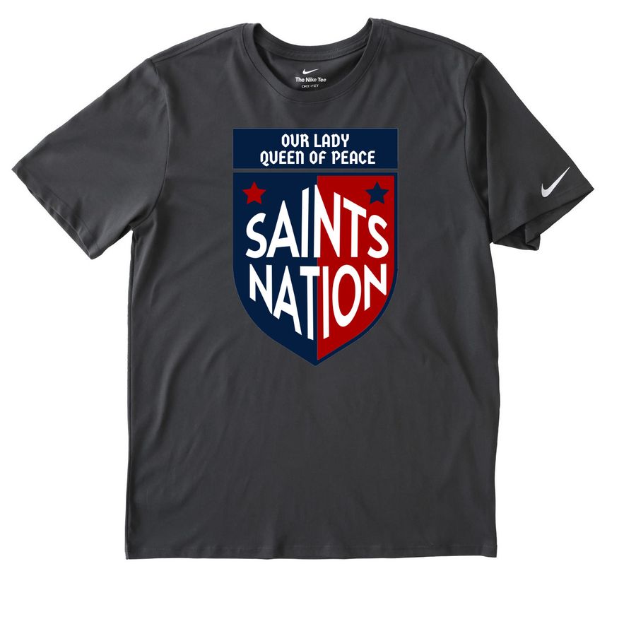 Saints Nation Performance Tees, a Anthracite Nike Dri-FIT Jersey Blend Performance Tee