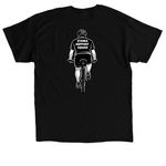 Stoma Support Squad, a Black Classic Unisex Tee (back-view)