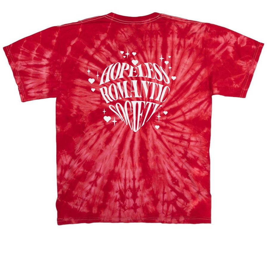 HRS PRIDE&nbsp;, a Red Classic Tie Dye Tee (back-view)