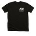 "A Silent War Within" Left Chest Emblem Tee, a Black Heather Premium Unisex Tee