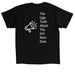 I Stand With Kait, a Black Classic Unisex Tee (back-view)