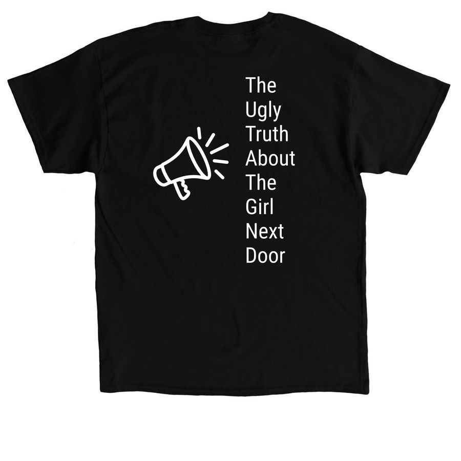 I Stand With Kait, a Black Classic Unisex Tee (back-view)