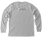Dagaz Donates, a Athletic Heather Premium Long Sleeve Tee (back-view)