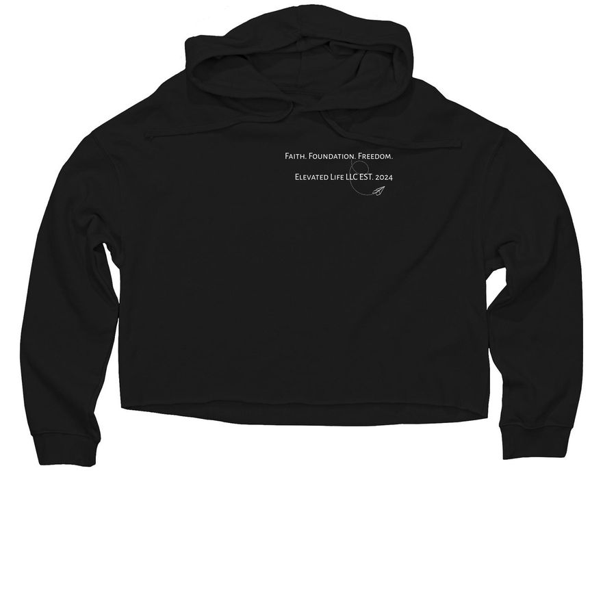 Elevate, a Black Women?s Lightweight Cropped Hoodie