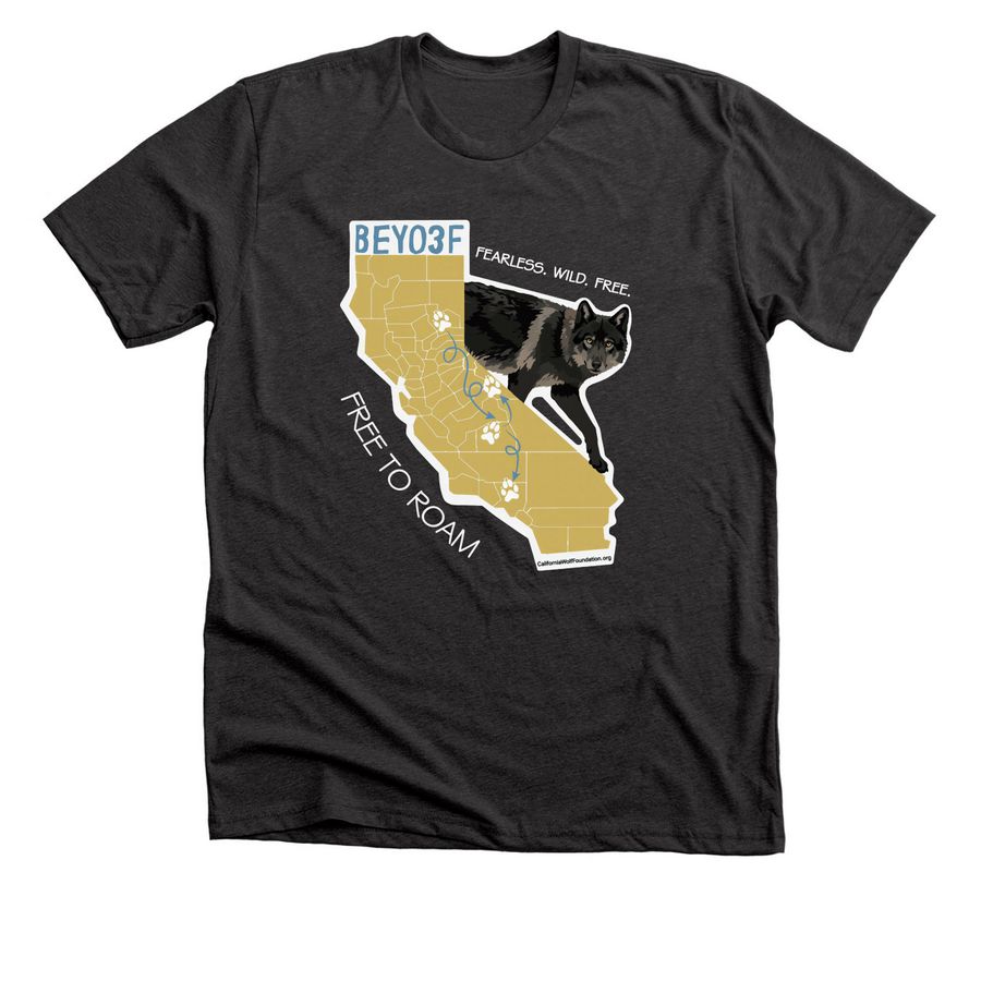 Freedom in Motion: The Journey of BEY03F, a Dark Grey Heather Premium Unisex Tee