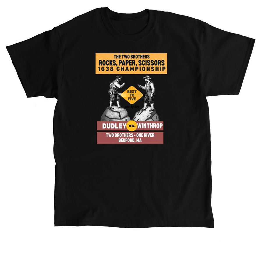 The Two Brothers Rocks, Paper, Scissors, a Black Classic Unisex Tee