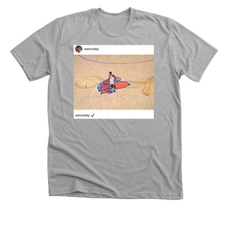Knicks&nbsp;OG Anunoby&nbsp;Insta, a Athletic Heather Premium Unisex Tee