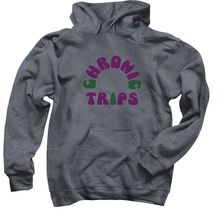 Chronic Trips Hoodie, a Dark Heather Pullover Hoodie