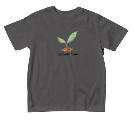 Toddler Sprouts Crew, a Charcoal Toddler Tee
