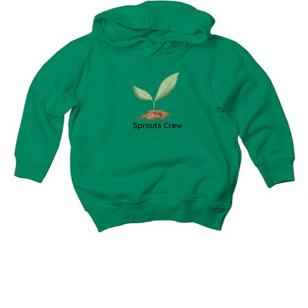Toddler Sprouts Crew, a Kelly Toddler Pullover Hoodie