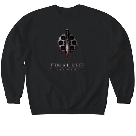 Final reel studios&nbsp;, a Black Softstyle Crewneck Sweatshirt