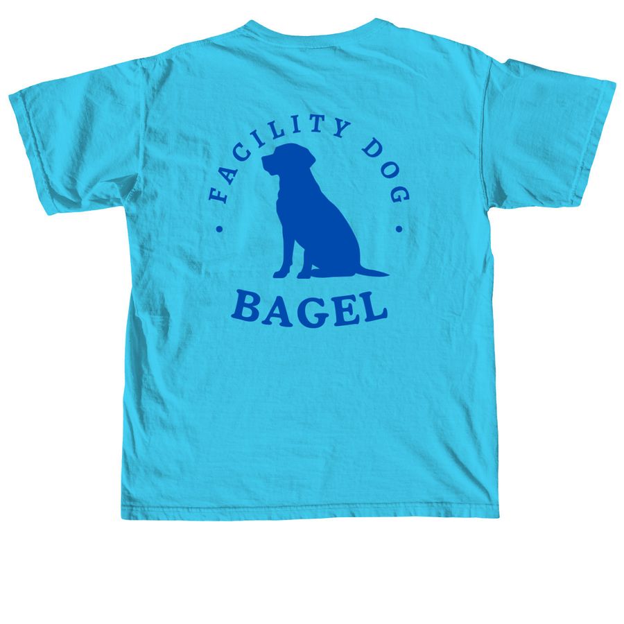 Bagel, a Lagoon Blue Comfort Colors Unisex Tee