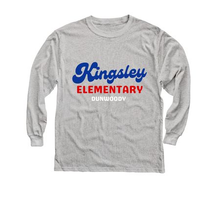 Vintage Kingsley T, a Sport Grey Youth Long Sleeve Tee