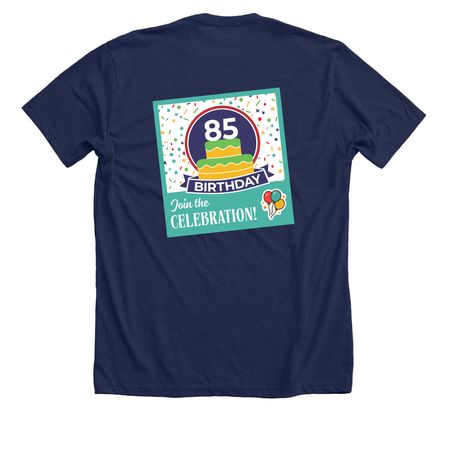 IPHA 85th Annual PH Workforce Conference, a Solid Navy Blend Premium Unisex Tee (back-view)