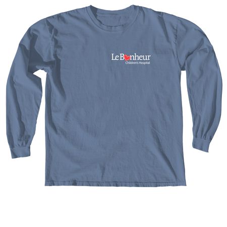 LB Neuro Clinic Pumpkin Run, a Blue Jean Comfort Colors Long Sleeve Tee