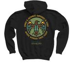 Vecina Community School, a Black Youth Pullover Hoodie (back-view)
