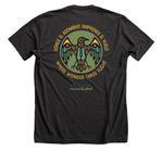 Vecina Community School, a Dark Grey Heather Premium Unisex Tee (back-view)