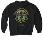 Vecina Community School, a Black Gildan Softstyle Pullover Hoodie (back-view)