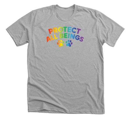 Protect All Beings, a Athletic Heather Premium Unisex Tee