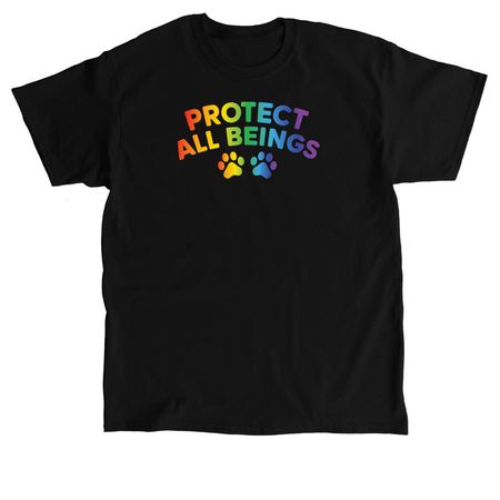 Protect All Beings, a Black Classic Unisex Tee