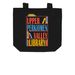 Library Tote Bag, a Black Organic Cotton Tote Bag