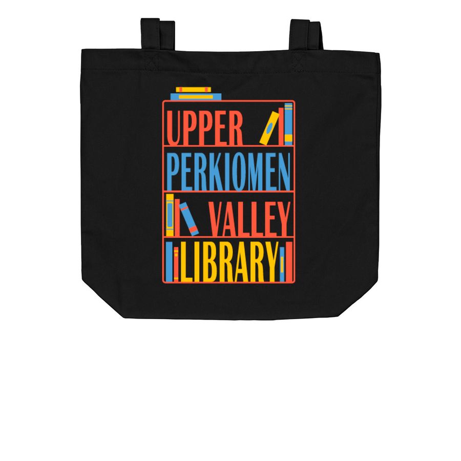 Library Tote Bag, a Black Organic Cotton Tote Bag