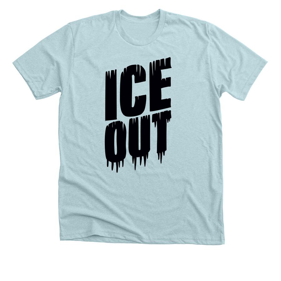 ICE Out, a Heather Ice Blue Premium Unisex Tee