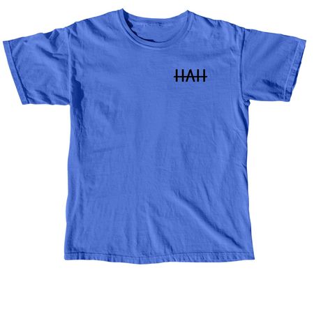 Lake more, worry less, a Flo Blue Comfort Colors Unisex Tee (back-view)