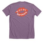 Domestic Violence Support, a Heather Purple Premium Unisex Tee (back-view)