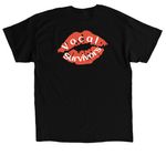 Domestic Violence Support, a Black Classic Unisex Tee (back-view)