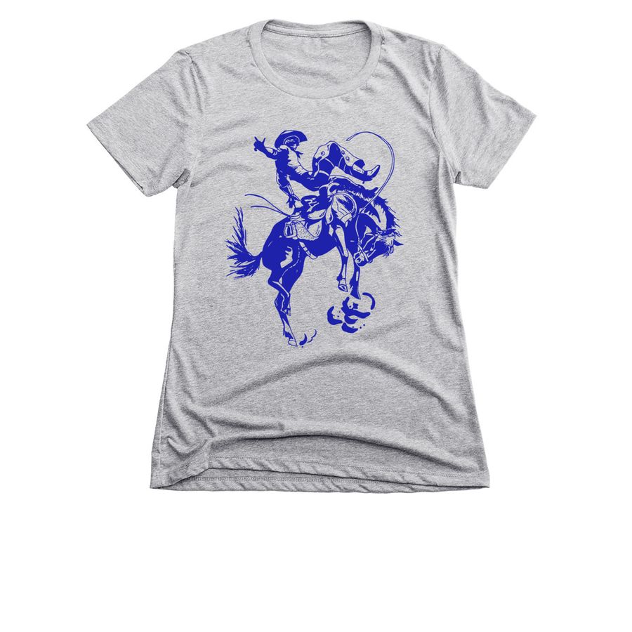 "St. Paul Way, Baby" on Back!, a Dark Heather Grey Women's Slim Fit Tee