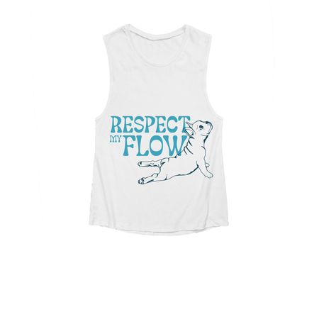 Respect my Flow&nbsp;, a White Women's Muscle Tank