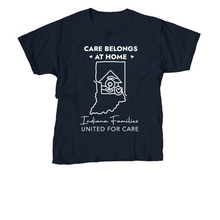 Rally Shirts!, a Navy Youth Unisex Tee