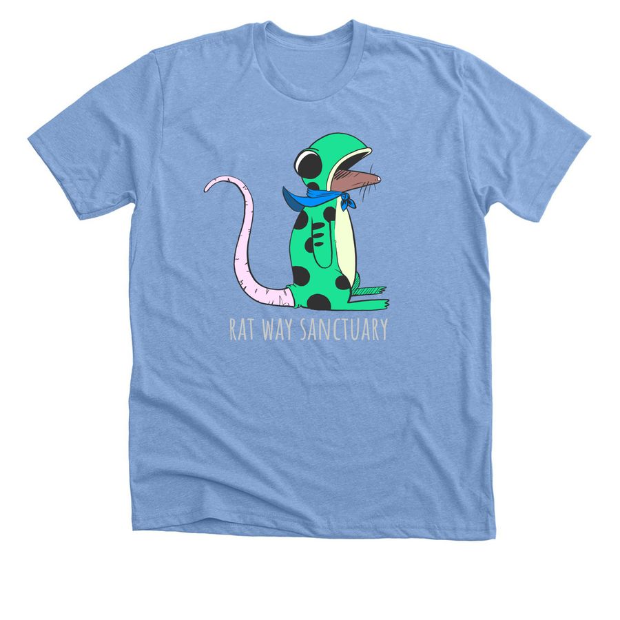 Frog Rat, a Heather Carolina Blue Premium Unisex Tee